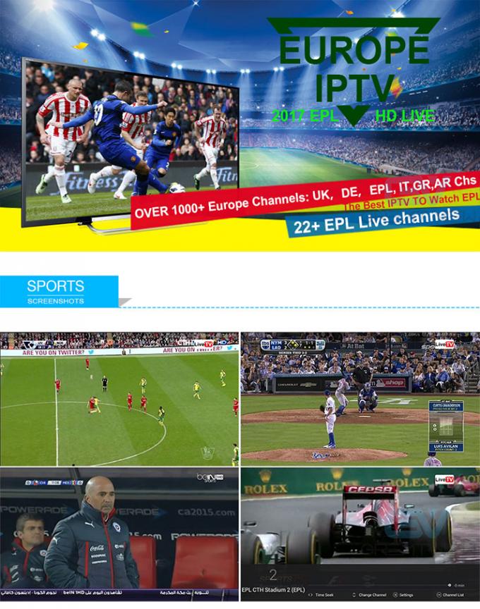 Qualité d'image élevée de VOD d'abonnement d'Iview HD de dispositif d'Android temps de commutateur de 3 - 5 sec