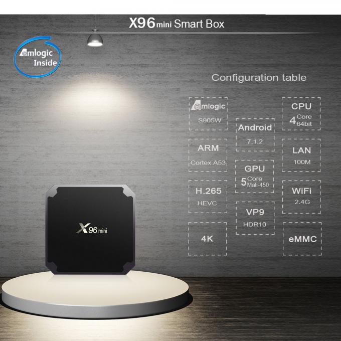 Mini Lastest TV boîte 2018 de X96 avec couler du jeu 17,3 des adjonctions 4K KD meilleur
