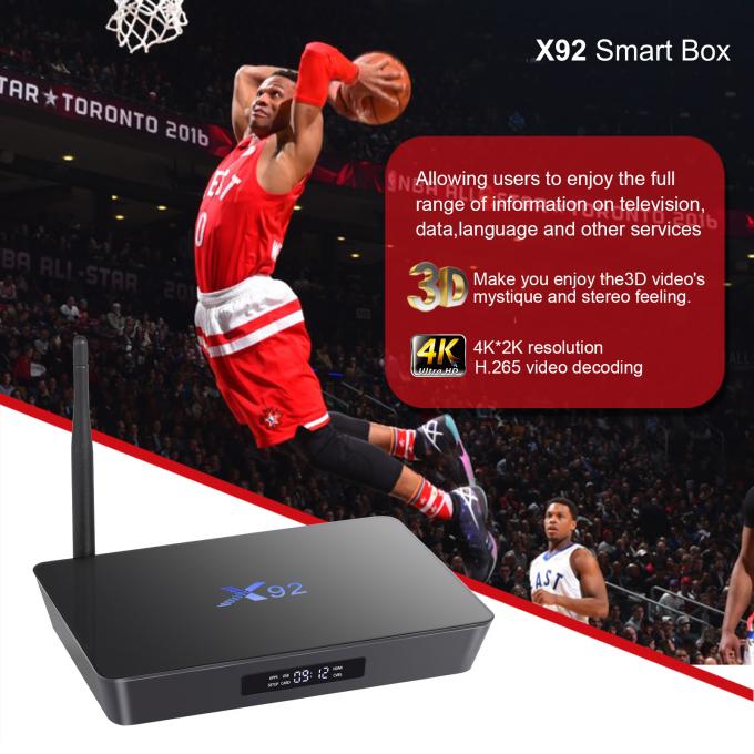 X92 Amlogic S912 3G 32G KODI 17,3 a préinstallé la boîte d'Android TV d'original de 100%