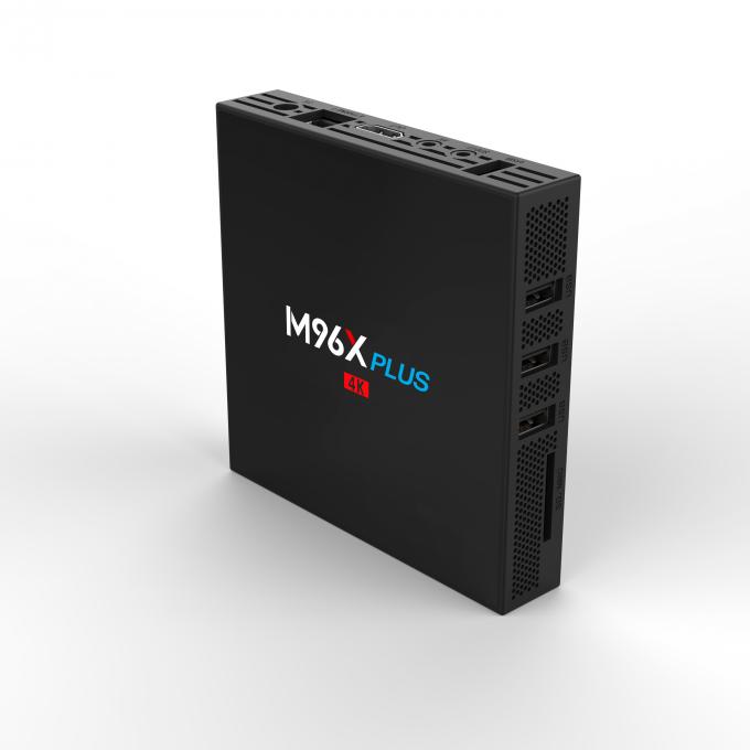 M96X plus la boîte intelligente intelligente de soutien 4K TV de la boîte KODI 17,3 du noyau TV d'Amlogic S912 Qcta