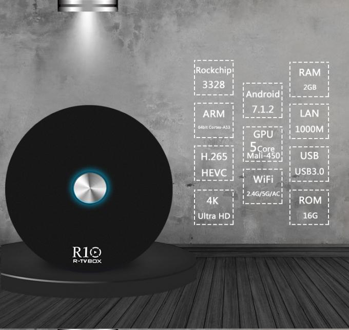 R10 R - boîte Rk, le plus défunt noyau double Wifi de TV Android TV de quadruple de boîte d'Android TV