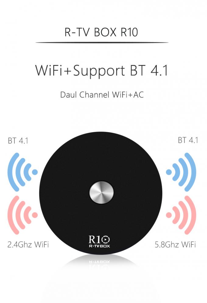 Boîte de la BOÎTE R10 Android 7.1.1 RK3328 4K TV de R-TV