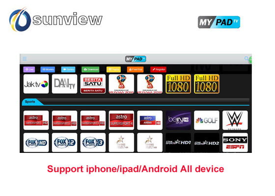 Chine Abonnement de serveur d'Ipad Iptv, canaux plus vivants en ligne de l'abonnement 350+ d'Iptv fournisseur