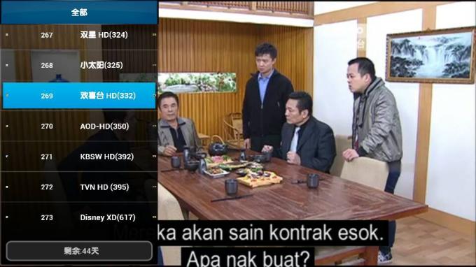 L'anglais Iptv Android Apk Indonésie creuse des rigoles les films standard de Vod de définition
