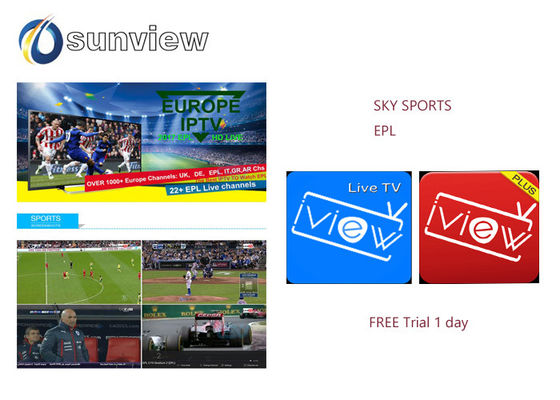 Chine L'Europe Epl Iview Iptv Apk Sky Sport creuse des rigoles 1/3/6/12 mois d'abonnement fournisseur